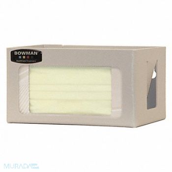 BOWMAN DISPENSERS Face Mask Dispenser 4-39/64 in H, 34GE39