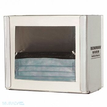 BOWMAN DISPENSERS Face Mask Dispenser Clear PETG Plastic, 34GE46