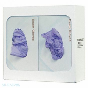 BOWMAN DISPENSERS Glove Box Dispenser 2 Boxes, 34GE50