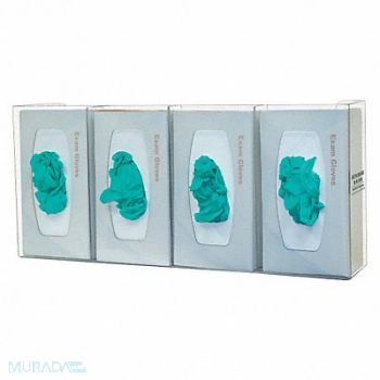 BOWMAN DISPENSERS Glove Box Dispenser 4 Boxes, 34GE73