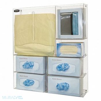 BOWMAN DISPENSERS Protection System Clear 26-5/8inH, 34GF49