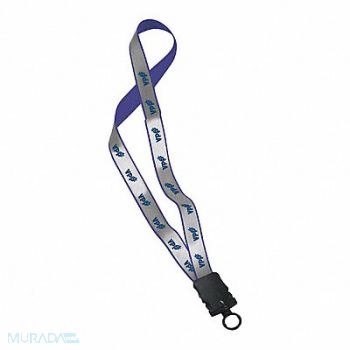 QUALITY RESOURCE GROUP Breakaway Lanyard 16 in H Blue PK10, 34GN51