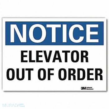 LYLE Notice Sign 7inx10in Reflective Sheeting, 34JL46