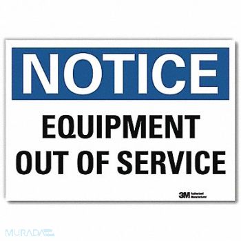 LYLE Notice Sign 7inx10in Reflective Sheeting, 34JM12