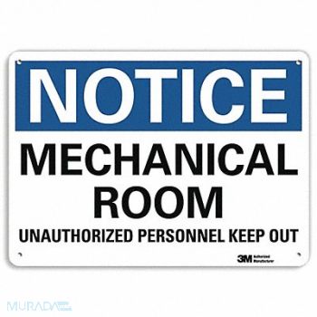 LYLE Notice Sign RecycldReflecAlum 10 Wx7 H, 34JR28