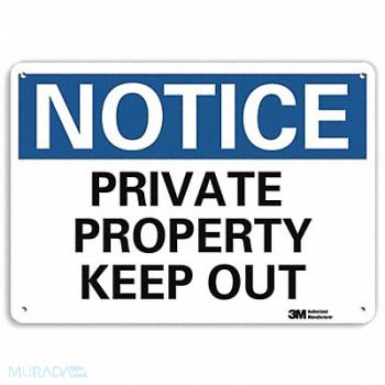 LYLE Notice Sign 10 inx14 in Aluminum, 34JV82