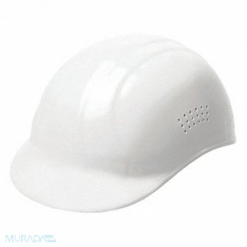 ERB SAFETY J5343 Bump Cap Baseball Pinlock White, 34KW47