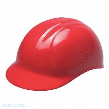 ERB SAFETY J5343 Bump Cap Baseball Pinlock Red, 34KW50