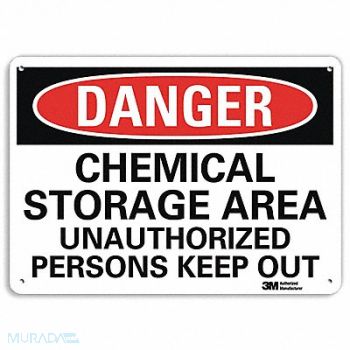 LYLE Danger Sign 10 in x 14 in Plastic, 44UU21