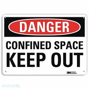 LYLE Danger Sign 7 in x 10 in Aluminum, 34MM05