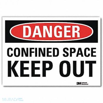 LYLE Danger Sign 7inx10in Reflective Sheeting, 34MM07