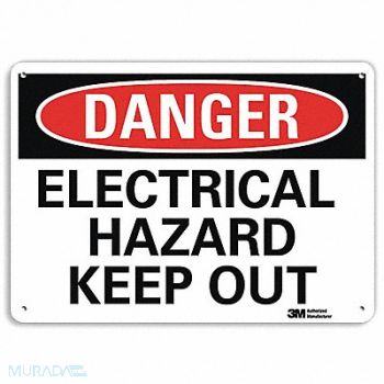 LYLE Danger Sign 7 in x 10 in Aluminum, 34MT34
