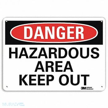 LYLE Danger Sign 7 in x 14 in Aluminum, 34MX24
