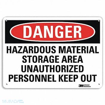 LYLE Danger Sign 7 in x 10 in Aluminum, 34MX38