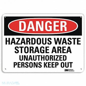 LYLE Danger Sign 10 inx14 in Plastic, 44UR33