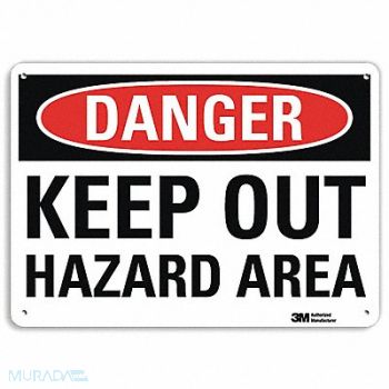 LYLE Danger Sign 7 in x 10 in Aluminum, 34NA46