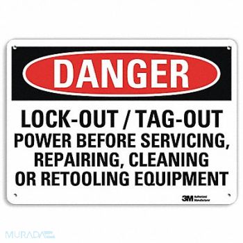 LYLE Danger Sign 7 inx10 in Plastic, 44UA88