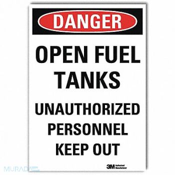 LYLE Danger Sign 10 in x 7 in Rflct Sheeting, 34NE68