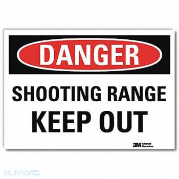 LYLE Danger Sign 10 in x 14 in Rflct Sheeting, 34NG64