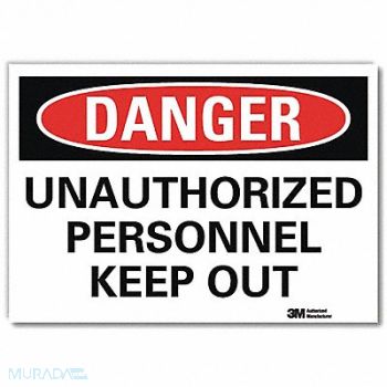 LYLE Danger Sign 7 in x 10 in Rflct Sheeting, 34NH64