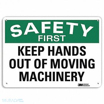 LYLE Safety Sign 7 in x 10 in Plastic, 44VC36