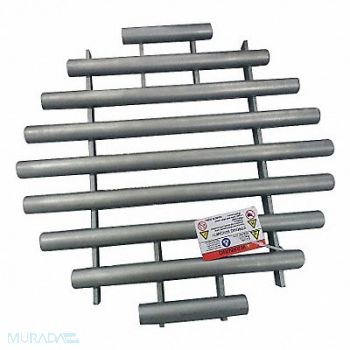 GRAINGER APPROVED Magnetic Grate Round Rare Earth 18in dia, 34TA42