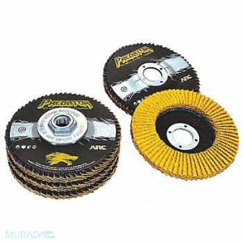 ARC ABRASIVES J1548 Flap Disc 4 1/2 in Dia 7/8 in Arbor, 30MT08