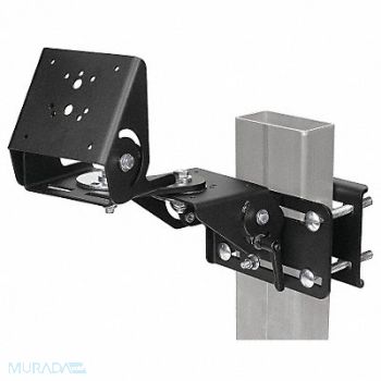 GAMBER-JOHNSON Computer Mount Black 10-1/8 in L Steel, 34UD99