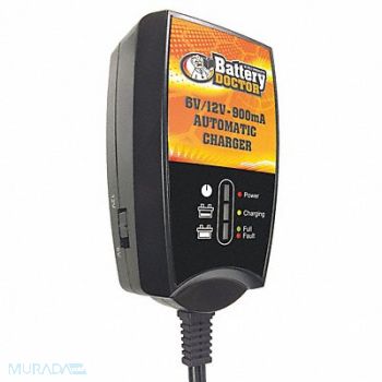 BATTERY DOCTOR Battery Charger Auto 6/12V CEC, 34UH61