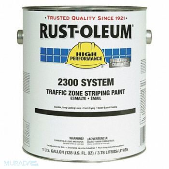 RUST-OLEUM J0449 Traffic Stripe Paint 1gal Traffic Yellow, 34UL60