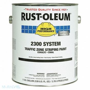RUST-OLEUM J0449 Traffic Stripe Paint 1gal BikeLane Green, 34UL64