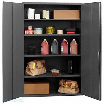 DURHAM MFG Storage Cabinet 72 x48 x24 Gray 4Shlv, 3NYN2