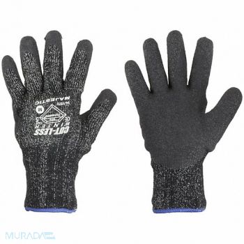 MAJESTIC GLOVE Gloves HPPE Latex Plm Black Line M PK12, 351VA9