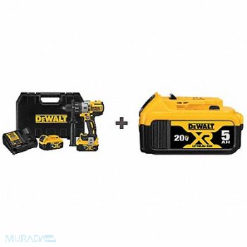 DEWALT Cordless Hammer Drill Kit Chuck 1/2 in, 355RU5