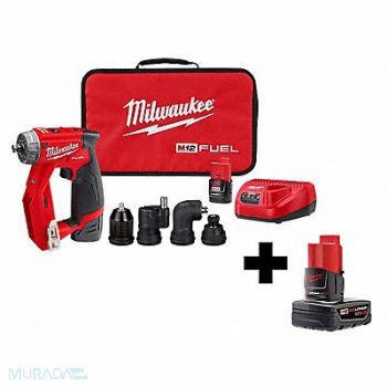 MILWAUKEE Cordless Drill/Driver Kit 3/8 in Chuck, 356XG0