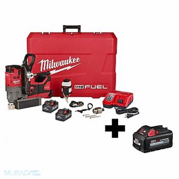 MILWAUKEE Magnetic Drill Kit 690 RPM 3 Batteries, 356XJ3