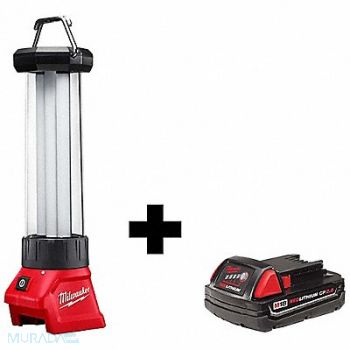 MILWAUKEE Cordless Work Light Battery Incl 1.2 lb, 356XL7