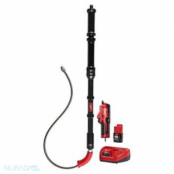 MILWAUKEE Drain Gun Toilet Auger M12 Batt 1.5 Ah, 801NJ6