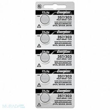 ENERGIZER Button Cell Batery 1.55V PK5, 793LH1