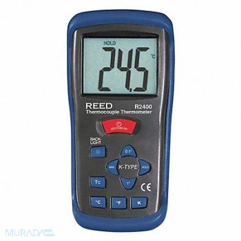 REED INSTRUMENTS Thermocouple Thermometer Type-K, 357R09