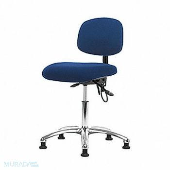 BLUE RIDGE ERGONOMICS Fabric ESD Chair Desk Glides Blue, 358F19