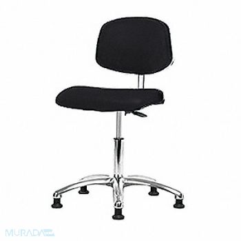 BLUE RIDGE ERGONOMICS CR Vinyl Chr Chrome Desk Glides Blk, 358G87