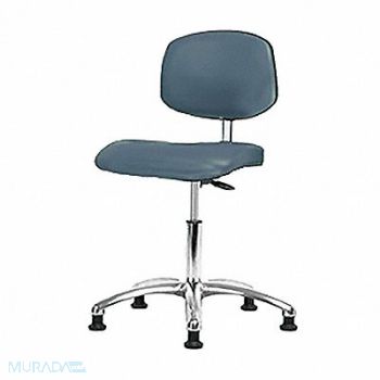 BLUE RIDGE ERGONOMICS CR Vinyl Chr Chrome Desk Glides Blue, 358G89