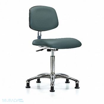 BLUE RIDGE ERGONOMICS CR Vinyl Chr Chrome Med Glides Blue, 358H82