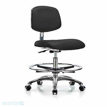 BLUE RIDGE ERGONOMICS CR Vinyl Chr Chrome Med FR Cast Blk, 358J27