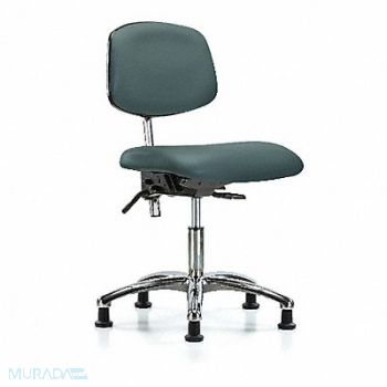 BLUE RIDGE ERGONOMICS Vinyl CR Chair Low Tilt Stat Blue, 358N19