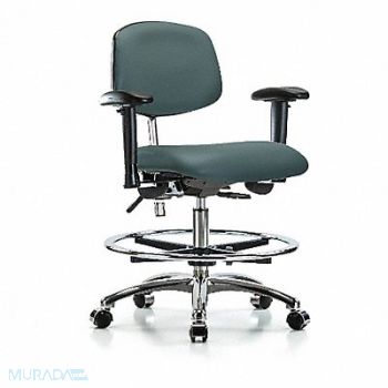 BLUE RIDGE ERGONOMICS Vinyl CR Chair Med AA FR Cast Blue, 358X16
