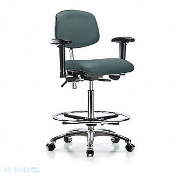 BLUE RIDGE ERGONOMICS Vinyl CR Chair Hi AA FR Cast Blue, 359C80
