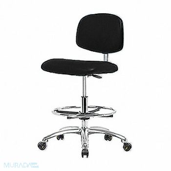 BLUE RIDGE ERGONOMICS CR/ESD Chr Med FR Casters Black, 359F72