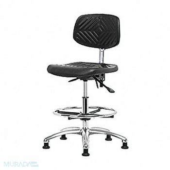 BLUE RIDGE ERGONOMICS Poly ESD Chair Med Foot Ring Glides, 359G04